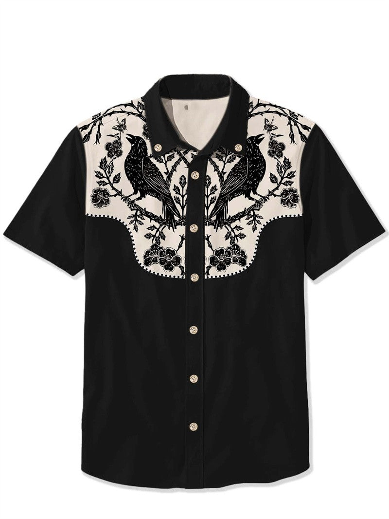 Men's Summer Comfortable Breathable Fashionable Casual Short Sleeved Hawaiian Shirt Men's High-quality Top Printed T-shirt