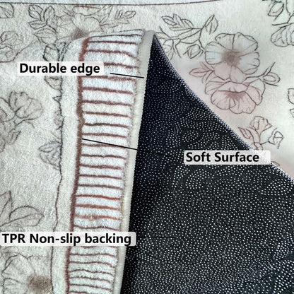 VIKAMA Puddle Handprint Fun Carpet Creative Home Absorbent Non-Slip Floor Mat Entryway Bathroom Living Room Ins Style Home Decor