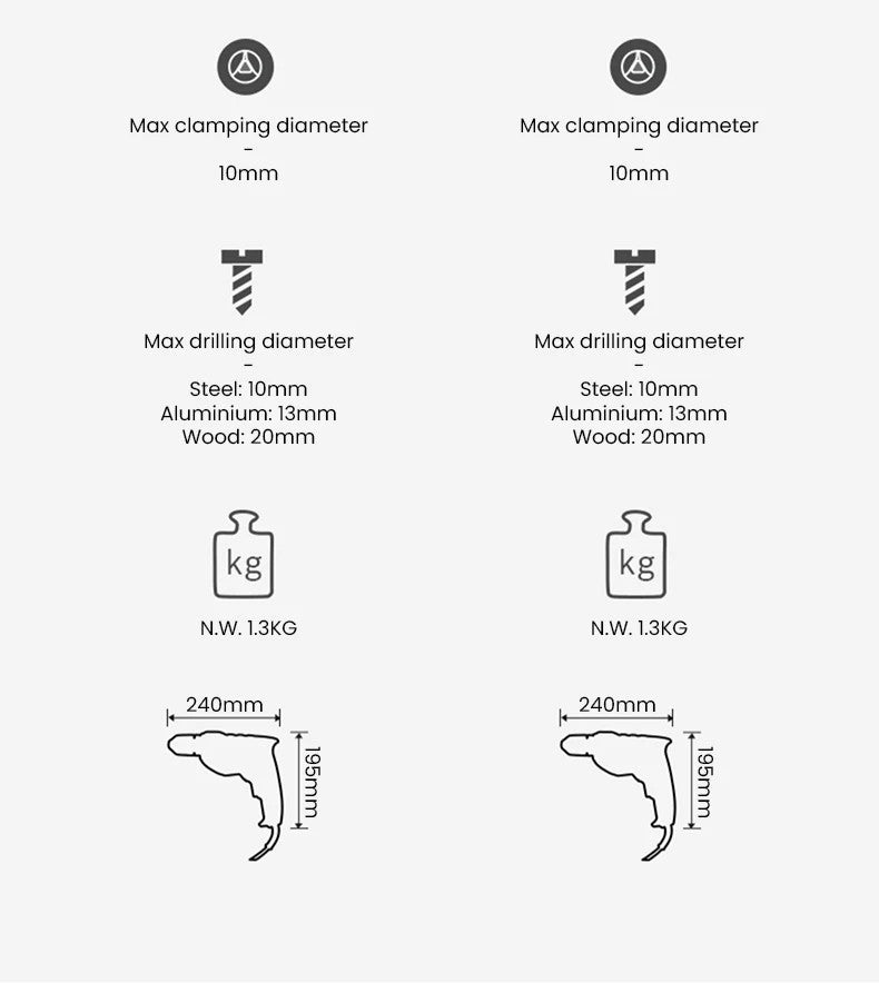 Furadeira Manual Elétrica Bosch, Chave de Fenda Elétrica, Ferramenta Doméstica Pequena de Velocidade Única, Multifuncional GBM400KL, Travamento Automático