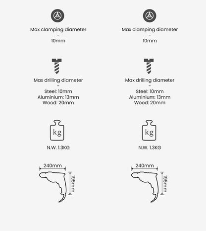 Furadeira Manual Elétrica Bosch, Chave de Fenda Elétrica, Ferramenta Doméstica Pequena de Velocidade Única, Multifuncional GBM400KL, Travamento Automático