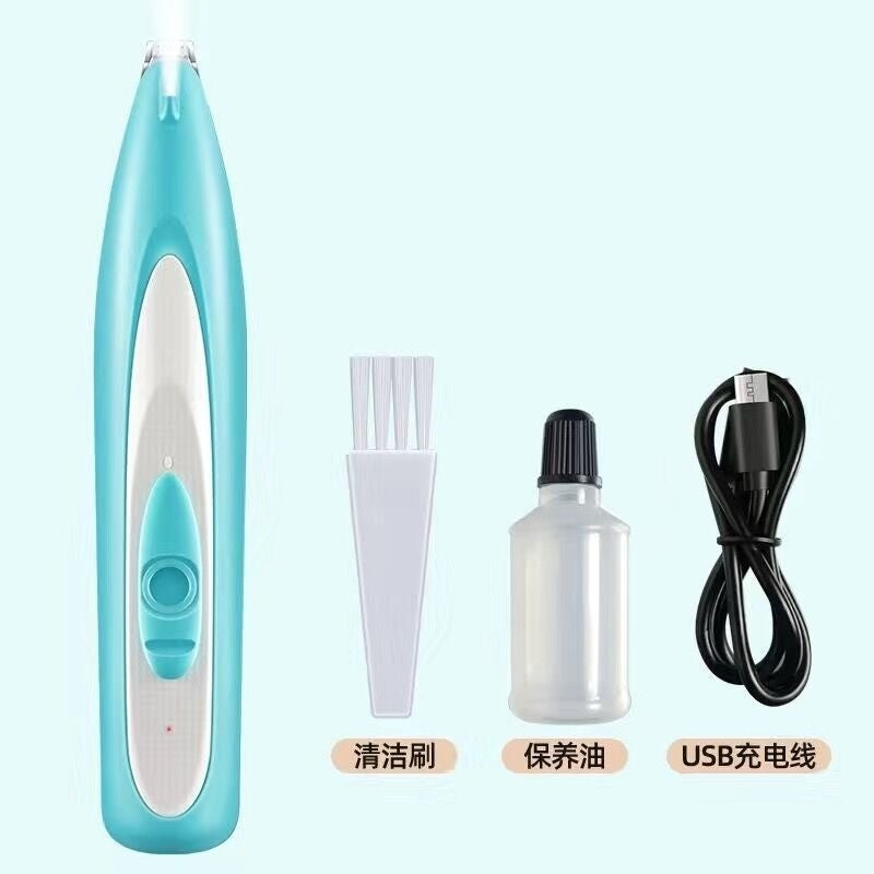 Máquina de Tosa Profissional para Cães e Luz LED Display LCD Lâmina de 18mm para Aparar Patas Baixo Ruído Aparador de Pelos de Pet sem Fio