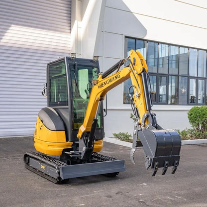 Ar Condicionado Cabine Escavadeira Mini de Esteira 2,5 Toneladas Trator Agrícola a Diesel Mini Escavadeira Hidráulica Máquinas de Construção