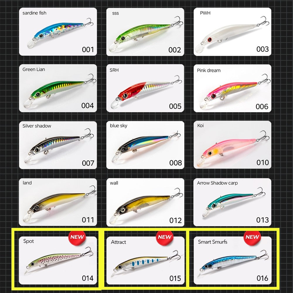 Isca de Pesca de Truta Hunthouse Isca Rígida Sinking Jerkbait 70/80/105mm 7/8.5/18.5g Artist Minnow Isca de Pesca Marinha Twitch Para Robalo