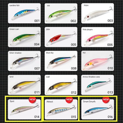 Isca de Pesca de Truta Hunthouse Isca Rígida Sinking Jerkbait 70/80/105mm 7/8.5/18.5g Artist Minnow Isca de Pesca Marinha Twitch Para Robalo