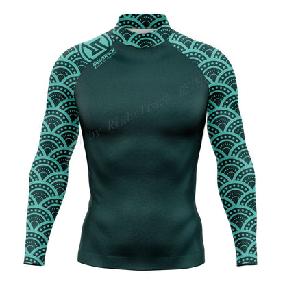 RT Rashguard Camouflage Long Sleeve Surfing Shirt UV Protection Swimwear UPF Summer Lycra Sunscreen Beachwear