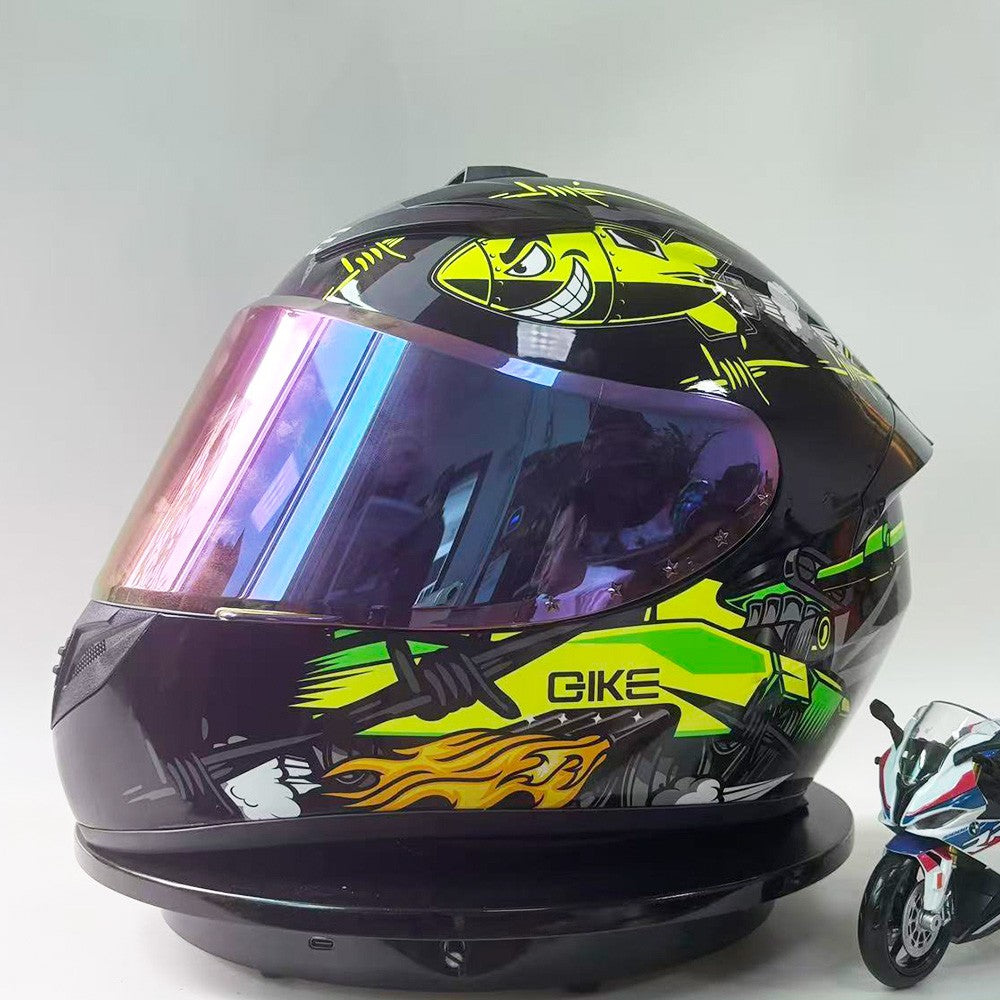 DOT Certified Full Face Motorcycle Helmet for Men And Women Anti-Fog Racing Style Couples Motorcycle Helmet