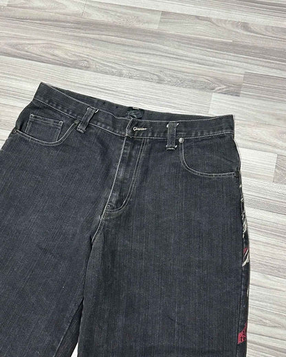 American Fashion Hip Hop Embroidered Denim Shorts Men Street Y2K New Casual Vintage Loose Jeans Unisex Harajuku Punk Rock Shorts