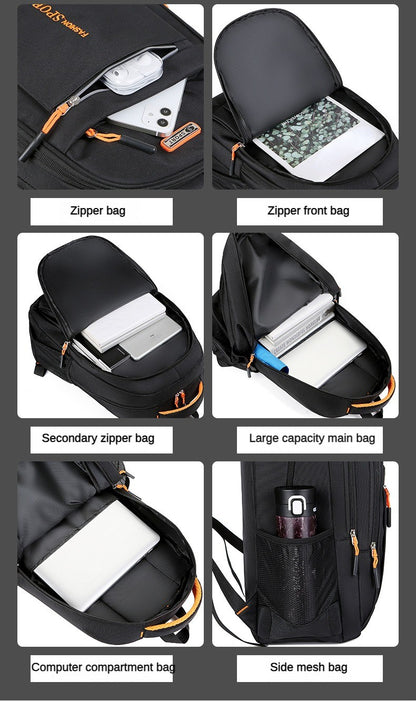 Mochilas Masculinas Oxford À Prova D'Água Mochila Para Notebook Bolsa Executiva Casual Viagem Mochila Escolar Para Ensino Médio