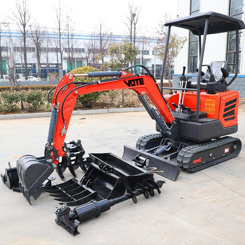Mini Escavadeira 1 Ton Motor Kubota EURO 5 China Barato 2 Ton Escavadeira de Esteira 1.8 Ton para uso doméstico Escavadeira agrícola de 3 Ton para venda personalizada