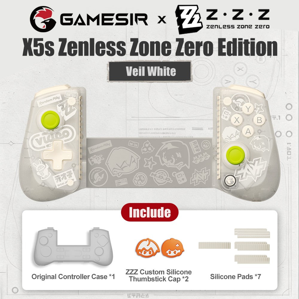 GameSir X5s Wireless Mobile Gaming Controller for Android iOS PC Gamepads Nintendo Switch 2/1 Controle 6-Axis Gyro HD Rumble