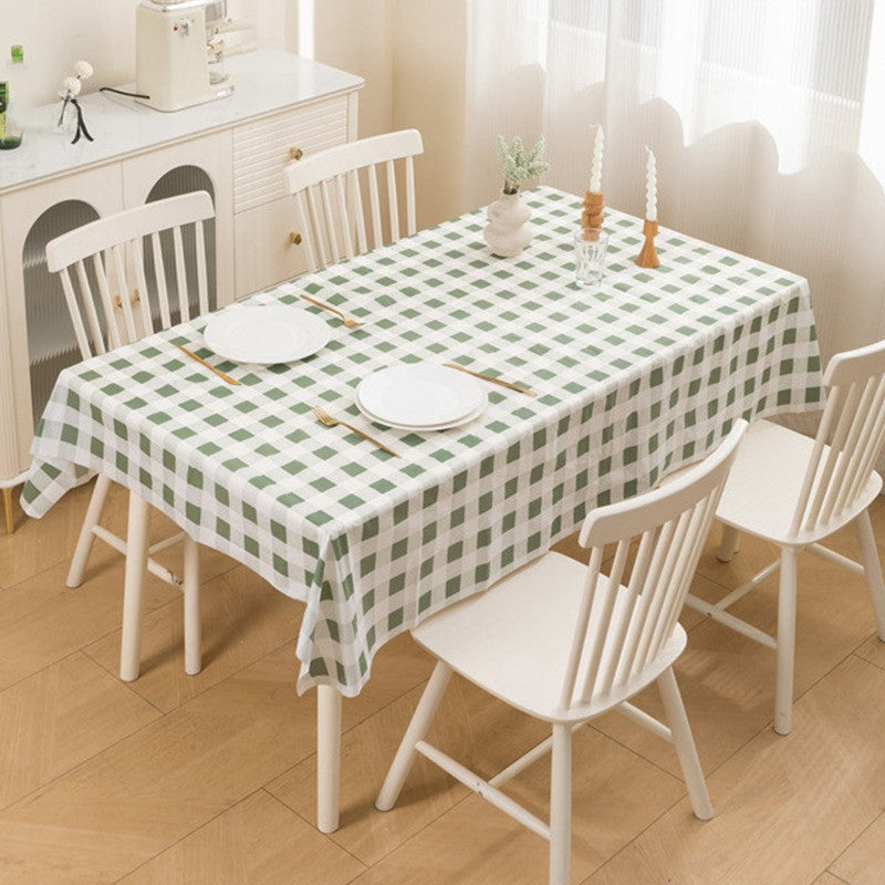 The tablecloth with a warm and cozy atmosphere, a high-temperature resistant tablecloth, and a waterproof, oil-proof, and no-was