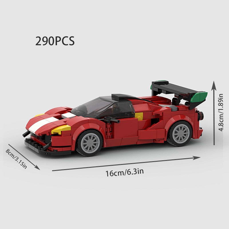 MOC Carro Esportivo de Corrida Veículo Cidade Speed Racer Modelo Técnico Blocos de Construção Tijolos Supercarro F1 Brinquedos Infantis Presentes para Meninos NSX