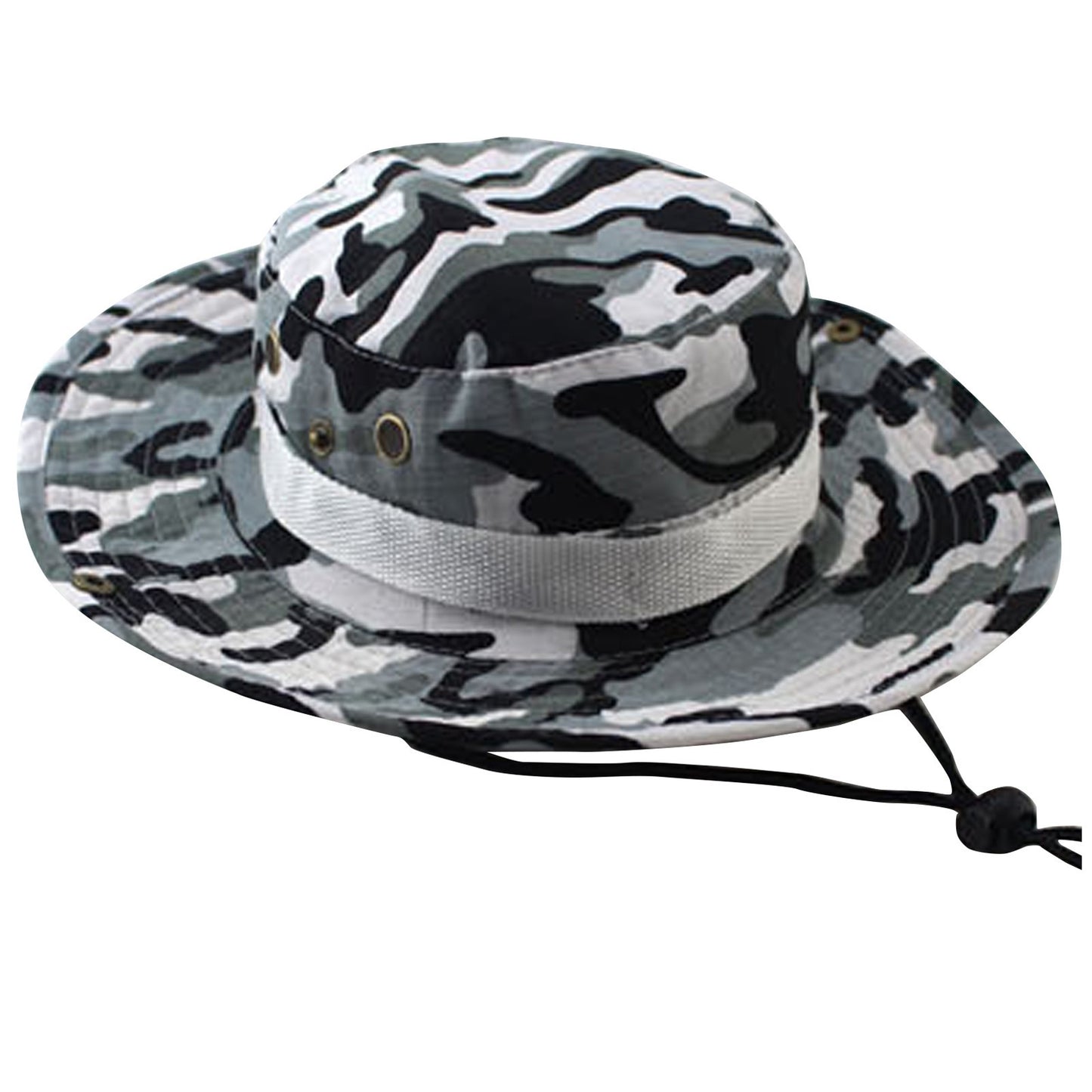 Fashion Men And Women Outdoor Camping Sport Travel Camouflage Fisherman Sunscreen Hat Foldable Wide Brim Soft Hat