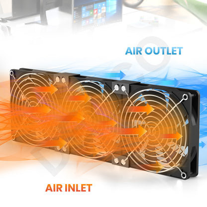 120mm 3000RPM Fan Cooling With Controller 12cm 12V 220V Btc Machine Chassis Workstation Cabinet Radiator Server Fan
