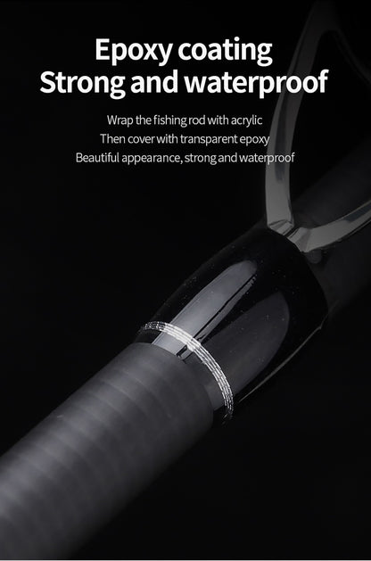 Vara de Pesca LINNHUE TS Fuji Guide Lure Rod 1.68-2.7m 2/3 Seções Fibra de Carbono Leve Vara de Spinning Vara de Baitcasting Haste de Presente Capa de Vara