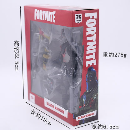 Fortnite Raptor Cavaleiro Negro Soldado Caveira Líder do Esquadrão Abraço Boneco de Ação Decoração de Quarto Brinquedos Presente para Crianças