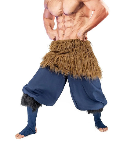 Halloween Anime Carnival Inosuke Cosplay Costume Wild Boar wig Japanese Style Sandals Adult Masquerade Birthday Party Costumes