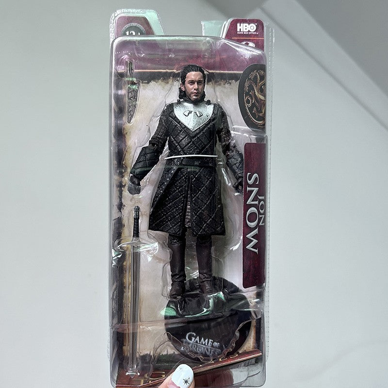 Jon Snow Night King Daenerys Targaryen Frost Wyrm Viserion Black Ice Dragon Rhaegal Action Figure Model Toys Desktop Decoration