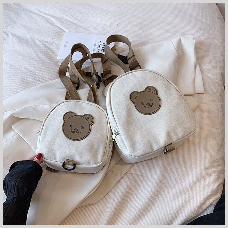 Mochilas Infantis de Lona, Bolsas Escolares de Jardim de Infância, Urso, Coelhinho, Coreana, Antiperda, Bolsas Infantis para Meninas, Meninos, Mochilas Infantis para Viagem