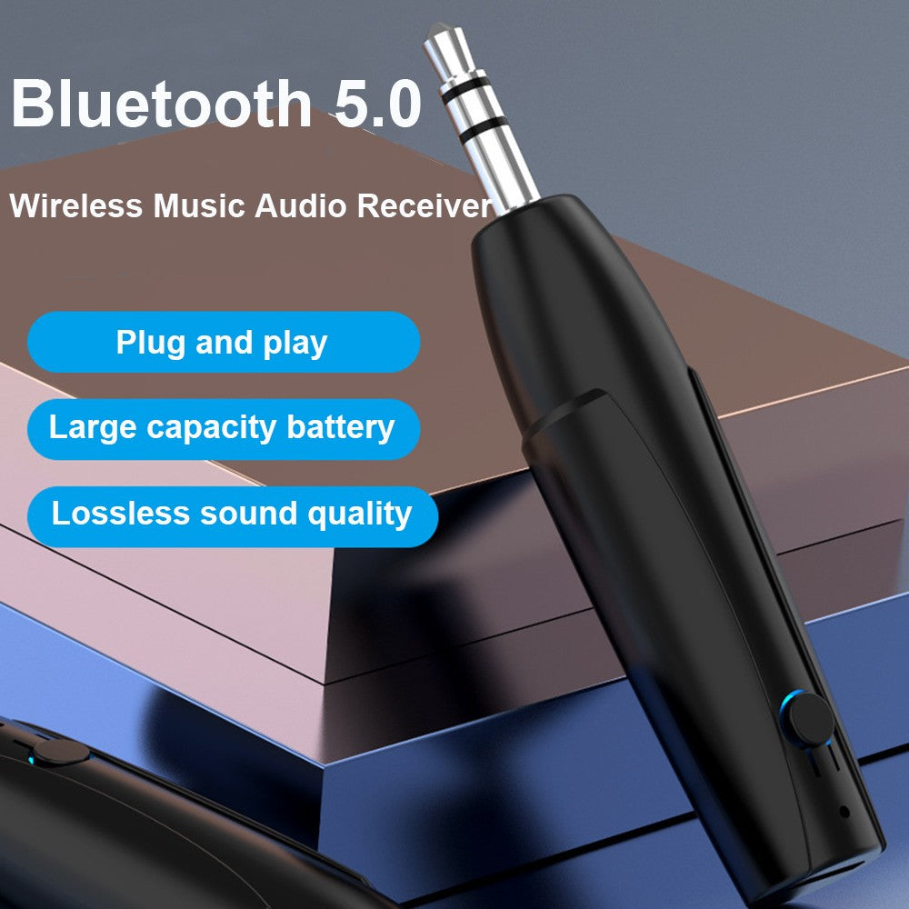3.5mm AUX Handsfree Stereo Music Audio Adapter BT5.0 Receiver Wireless Mini 3.5 mm Jack For Car kit Headphones Speaker