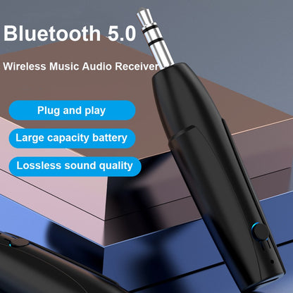 3.5mm AUX Handsfree Stereo Music Audio Adapter BT5.0 Receiver Wireless Mini 3.5 mm Jack For Car kit Headphones Speaker