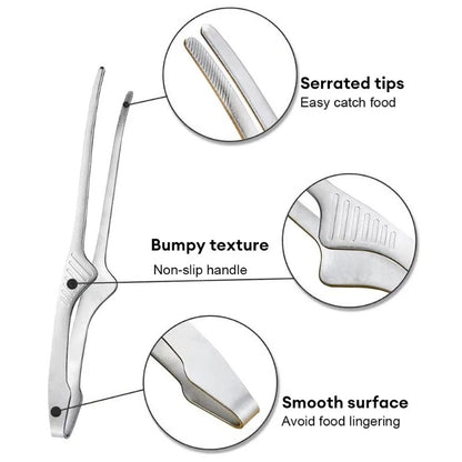 304 Stainless Steel Food Tongs Long Handle Non-slip Barbecue Tongs Steak Tongs Kitchen Cooking Tools Kitchen Accessories
