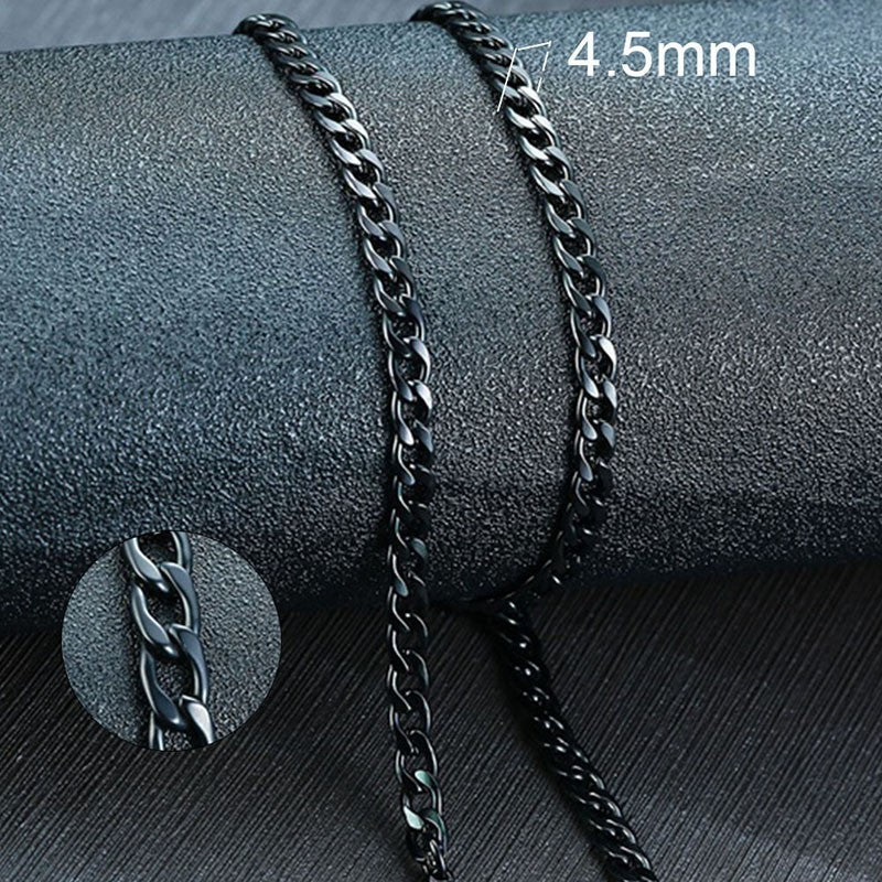 Vnox Colar Masculino Cubano Elo Corrente Aço Inoxidável Preto Cor de Ouro Gargantilha Masculina Colar Joias Presentes para Ele