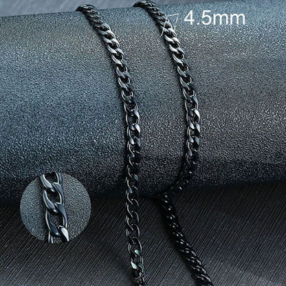 Vnox Colar Masculino Cubano Elo Corrente Aço Inoxidável Preto Cor de Ouro Gargantilha Masculina Colar Joias Presentes para Ele