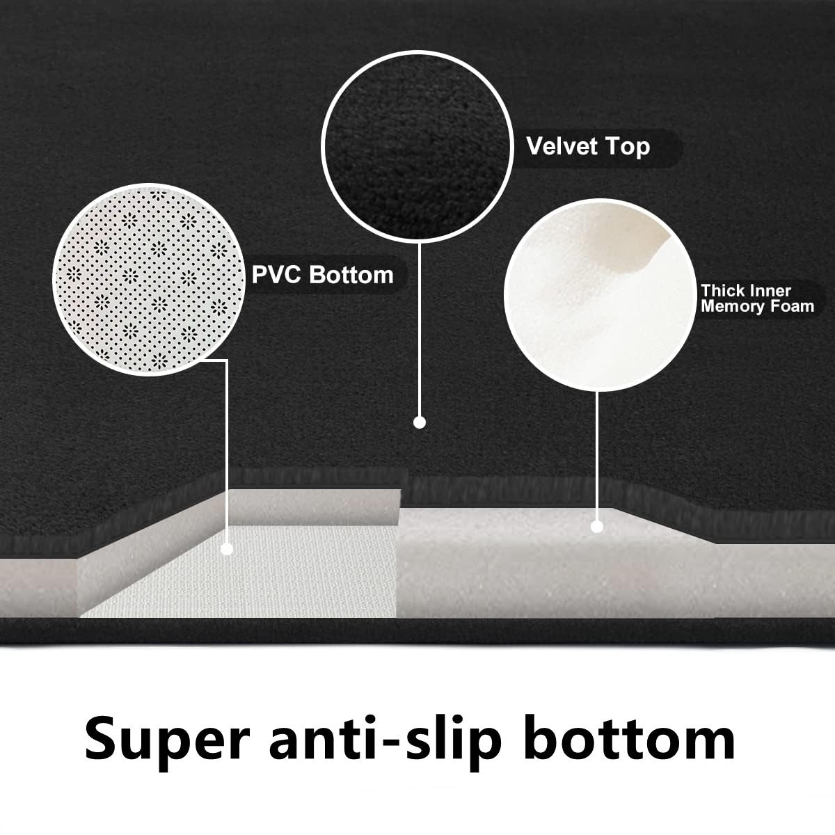 Super Absorbent Bathroom Floor Mat Anti Slip Bathroom Mat Soft Bath Mat Door Mat Floor Mat Bedroom Carpet Kitchen Carpet