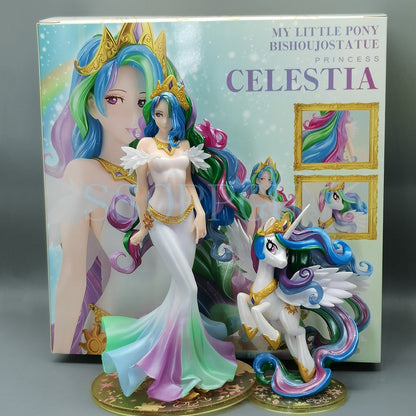 My little Pony Bishoujo Rarity Sunset Shimmer Applejack Twilight Sparkle Pinkie Pie Anime PVC Action Figure Toy Collection Doll