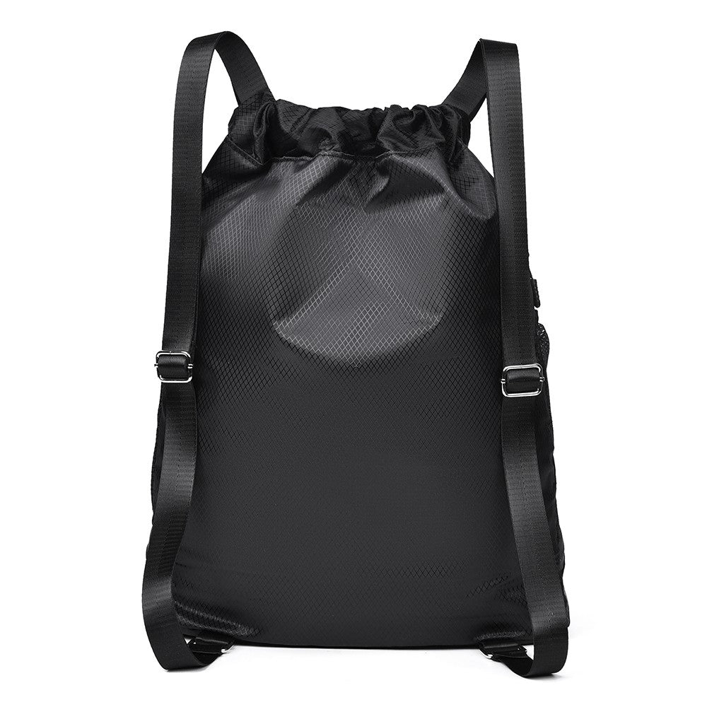 [Mochila Esportiva de Yoga e Fitness] Mochila Esportiva com Cordão de Grande Capacidade - Bolsa de Basquete e Futebol para Esportes ao Ar Livre