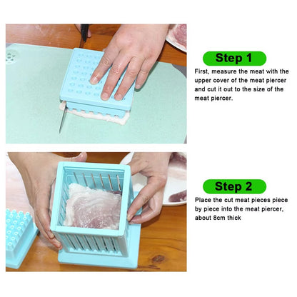 Brochette Maker 49 Holes Beef Barbecue Accessories Kebab Maker Beef Pork Meat Skewer Tools Barbecue Stringer Box Machine