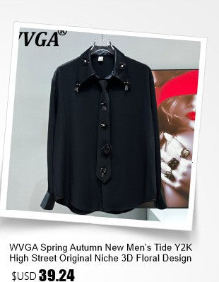 WVGA Spring Autumn New Men Y2K Dark Techwear Gothic Chain Design Blazer Punk Rock Heavy Beaded Niche Chic Casual Suit-Coat W8497