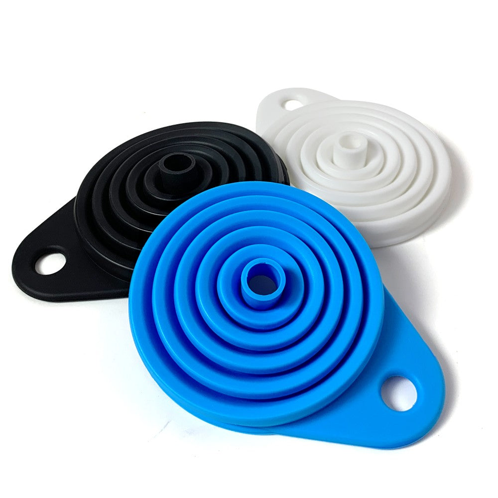 2 Peças Funil Dobrável para Motor de Carro Funil de Líquido de Silicone Ferramentas para Troca de Óleo e Gasolina para Carros e Motos Acessórios