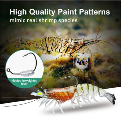 Iscas de Camarão Artificiais Macias e Realistas 9cm 12g, Jigs Luminosos para Pesca de Jigging, Iscas Artificiais para Pesca no Mar, para Peixe Vermelho, Robalo, Camarão, 1 UNID.