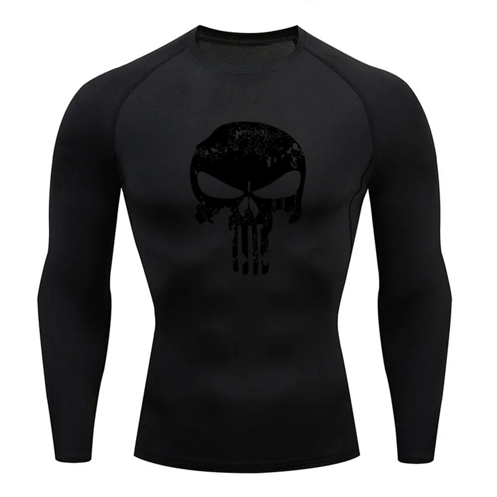 2024 Compression Shirt for Men, Superhero T-Shirt, Quick-Drying, Breathable, Short-Sleeved, Outdoor Sports, Running, S-3XL