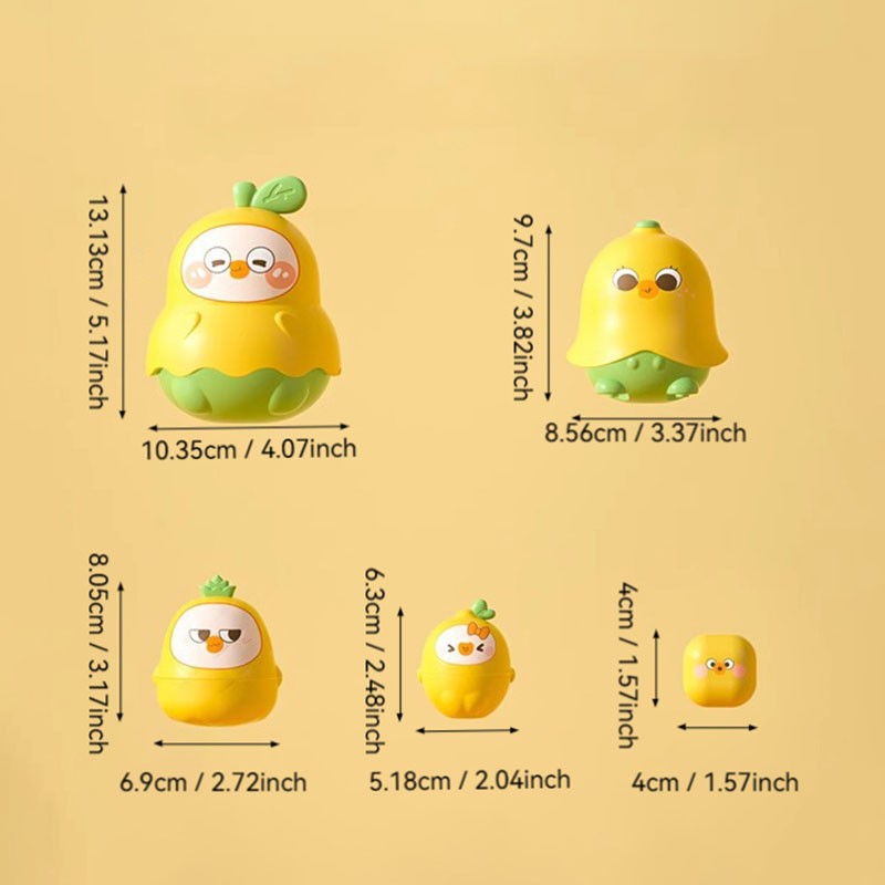 Stacking Toy Baby Russian Nesting Dolls Baby Teething Rings Infant Educational Stacking Cups Toy