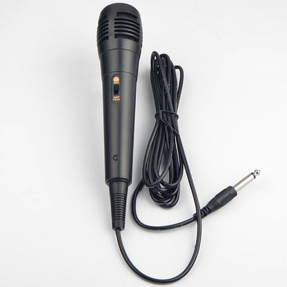 Microfone Dinâmico Profissional Com Fio Vocal para Gravação Karaokê Tubo de Voz 6.35mm /3.5mm