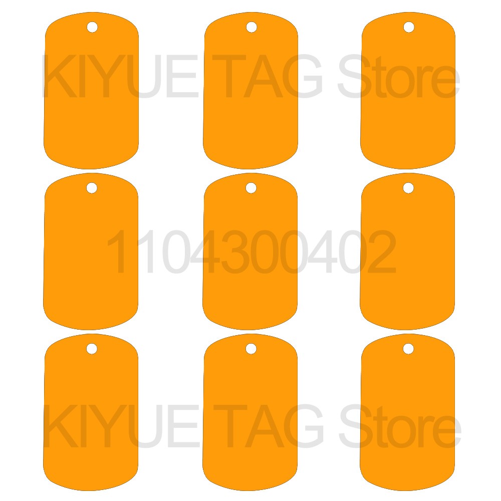 Wholesale 100Pcs Stamping Blanks Aluminum Tags Nameplate Engraving Keychain Crafts Military Tag Dog ID Tags Personalized Signs