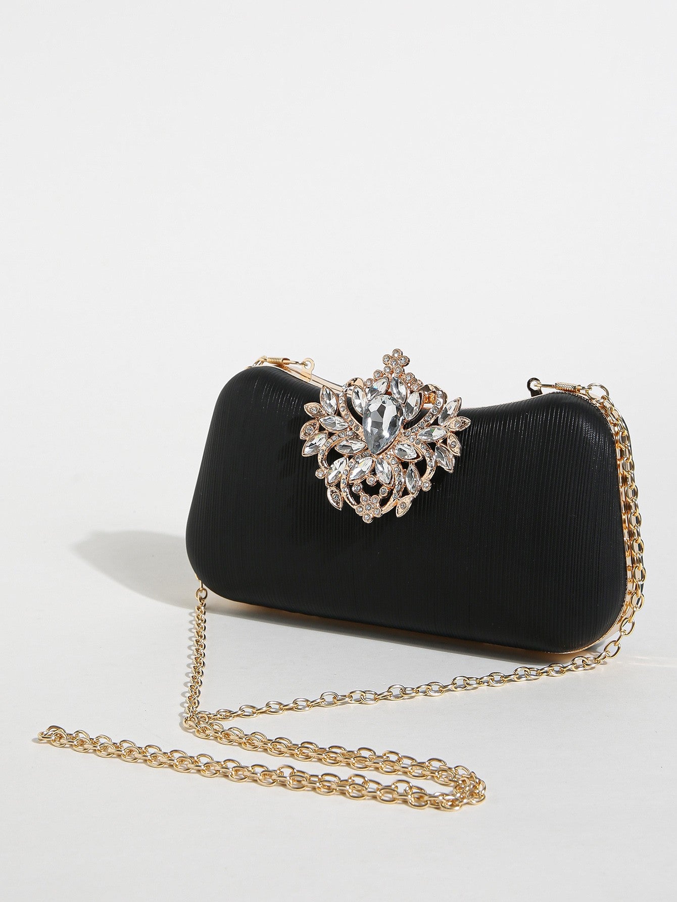 Luxury Rhinestone Evening Bag For Carnaval, Shiny Wedding Dress Purses,  Glamorous,Elegant,Exquisite Small Rhinestone Decor Boxy