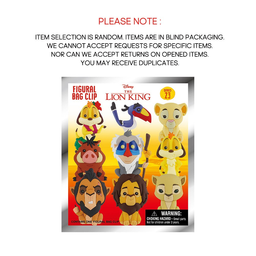 O Rei Leão Chaveiro de Bolsa de PVC Colecionável Licenciado Oficialmente Simba Timão Pumba Decoração Presente 1 Unidade Disney