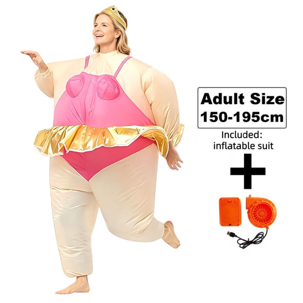 Cute and Unique Standing Shark Shaped Inflatable Suit Funny Ballet Inflatable Suit Suitable for Halloween Christmas Play Props