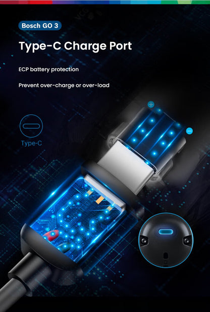 Bosch Parafusadeira Elétrica GO2 GO3 USB Recarregável Multifuncional Furadeira Manual Sem Fio Ferramentas Elétricas Manutenção Doméstica Reparo