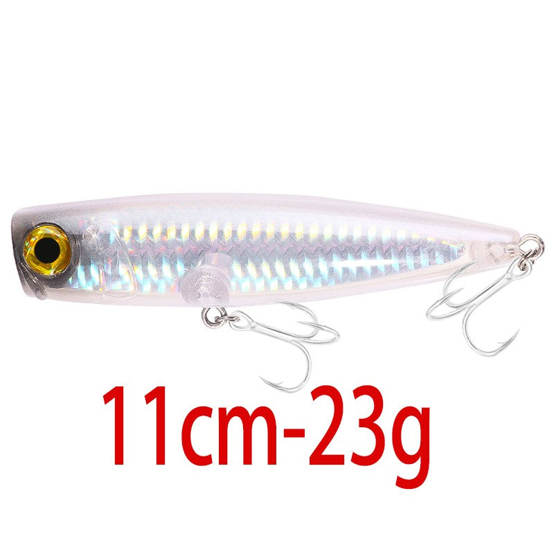 Iscas de Pesca Popper Topwater 11cm 23g 13cm 43g Pesca Boia Artificial Pesca de Baixo, Lúcio, Carpa, Wobbler, Artigos de Pesca