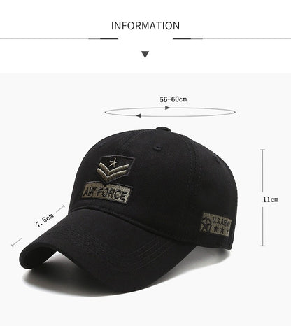 Four Seasons HatsMen's Trendy HatsKorean Casual HatsSpring and Autumn Outdoor SunhatsCamouflage Sunscreen Men's Baseball Caps