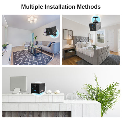 LS VISION Ubox CCTV Camera 4MP 4G Sim Card Or Wifi Home Surveillance Camera Intercom Radar Detection  Mini Baby Security Cam 2K