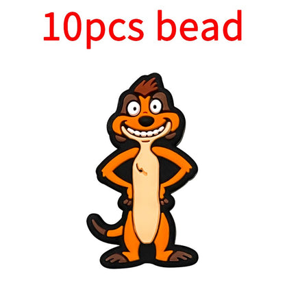 10pcs Mickey Minnie Silicone Pacifier Clips Food Grade Teethers For Baby DIY Baby Soother Nursing Pacifier Chain Accessories