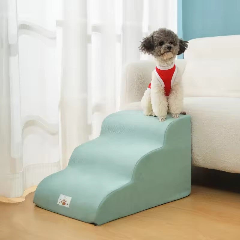 Rampa Escada Antiderrapante para Cães e Gatos, Esponja de Espuma de Memória, Sofá para Cães Idosos, Removível e Lavável, Escadas para Animais de Estimação, Suprimentos para Animais de Estimação