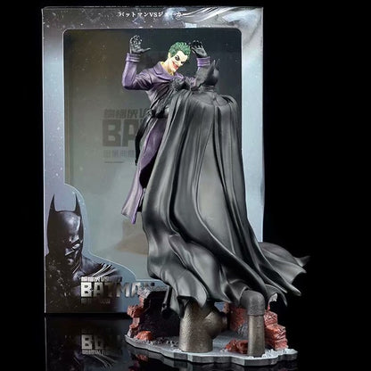 Boneco Articulado Batman VS Coringa Coleção Arkham Brinquedos Modelo Quadrinhos Anime Bruce Wayne Coringa Estatueta Com Base Estátua Grande