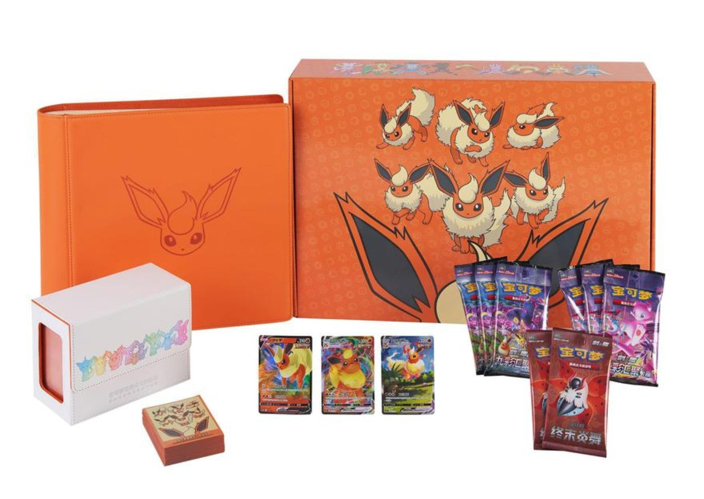 Coleção de Cartas Pokémon TCG Eevee Edição Especial Chinesa Avançada Simplificada 6.0 Coleção de Brinquedos e Jogos Personalizados Caixa de Presente